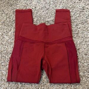 CALIA by Carrie Underwood Burgundy High-Waist Active Leggings